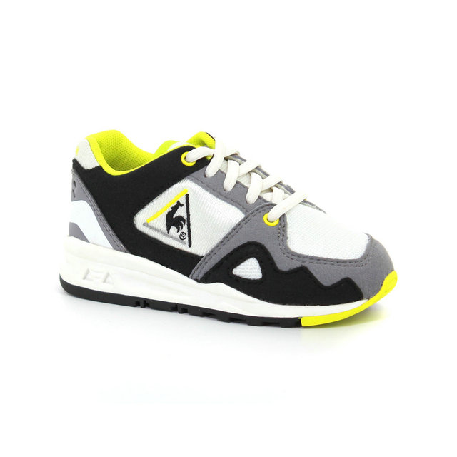 Chaussures Le Coq Sportif Lcs R1000 Inf Mesh Og Inspired Fille Blanc Jaune