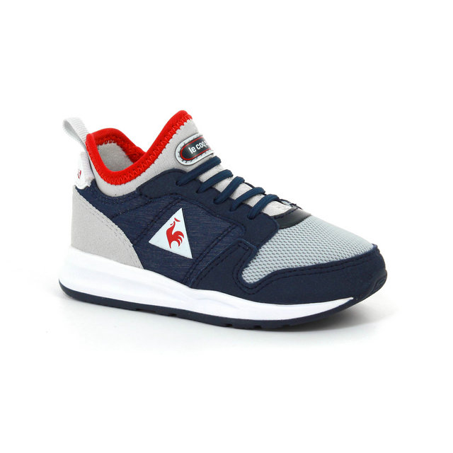 Chaussures Le Coq Sportif Omega X Inf Techlite Fille Bleu Rouge