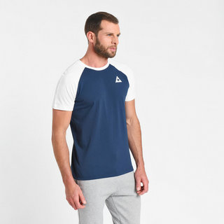 Le Coq Sportif T-shirt Essentiels n°2 Homme Bleu Blanc