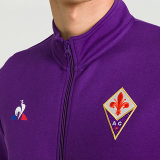 Le Coq Sportif Sweat zippé Fiorentina Pres Homme Violet