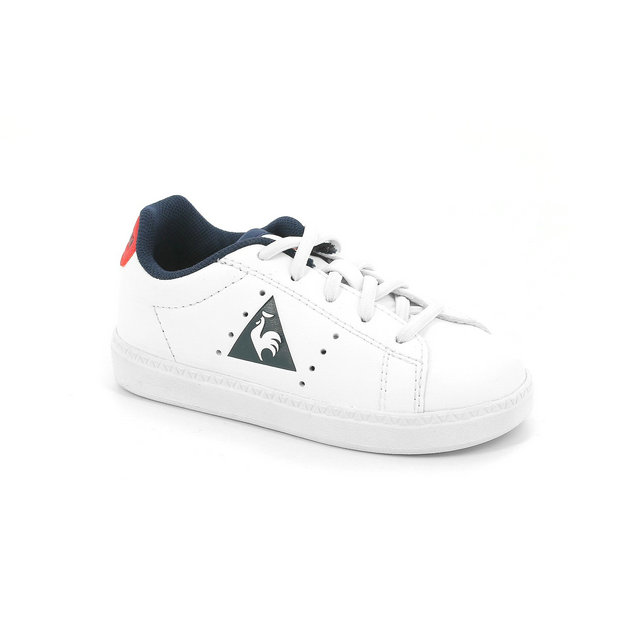 Chaussures Le Coq Sportif Courtone Inf S Lea Fille Blanc Rouge
