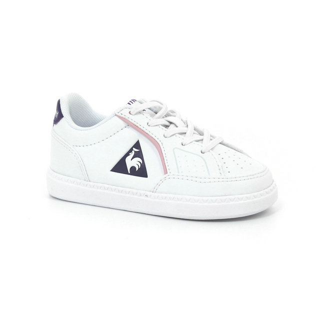 Chaussures Le Coq Sportif Icons Inf Girl Fille Blanc Violet