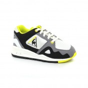 Authentique Chaussures Le Coq Sportif Lcs R1000 Inf Mesh Og Inspired Fille Blanc Jaune