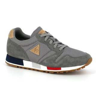 Chaussures Le Coq Sportif Omega MIF Mesh/Suede Homme Gris Soldes Provence