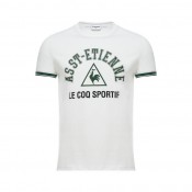 Le Coq Sportif T-shirt ASSE Fanwear Homme Blanc Soldes Provence
