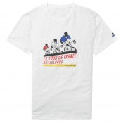 Le Coq Sportif T-shirt TDF 2017 Fanwear N°1 Homme Blanc Rabais en ligne