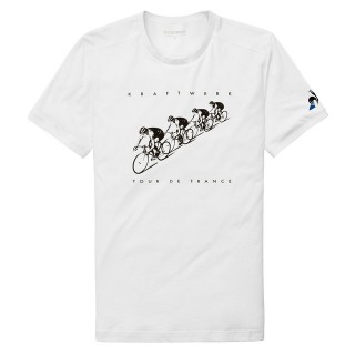 Site Le Coq Sportif T-shirt TDF 2017 Fanwear N°2 Homme Blanc