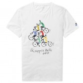 Collection Le Coq Sportif T-shirt TDF 2017 Fanwear N°5 Homme Blanc Soldes