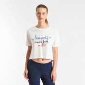 Le Coq Sportif T-shirt Tricolore 1882 Femme Blanc Officiel