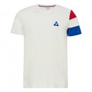 France Le Coq Sportif T-shirt Tricolore Homme Blanc