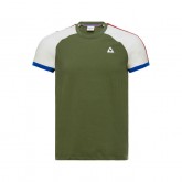 Le Coq Sportif T-shirt Tricolore Homme Vert Pas Chere