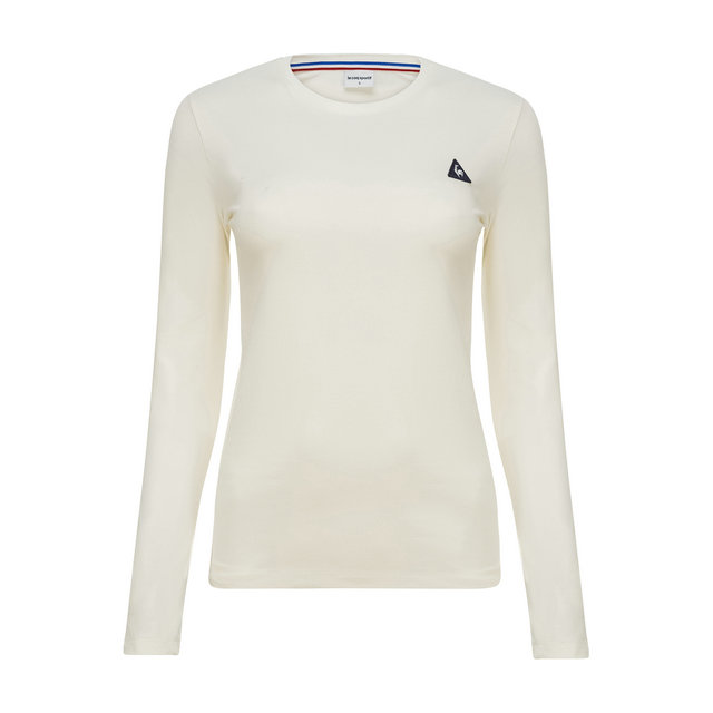Le Coq Sportif T-Shirt Manches Longues Essentiels Femme Blanc