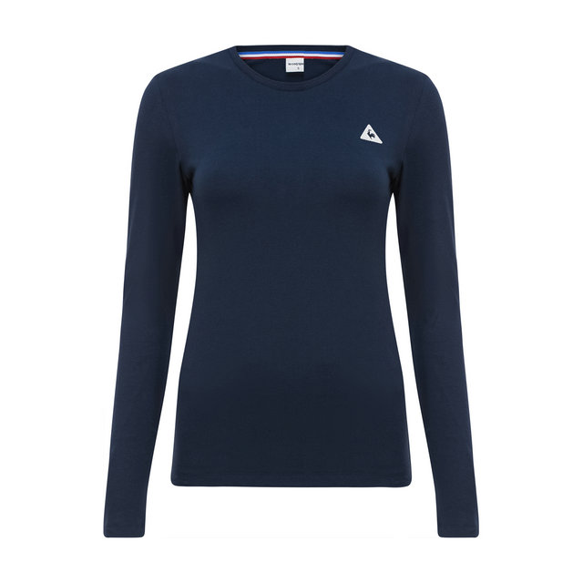 Le Coq Sportif T-Shirt Manches Longues Essentiels Femme Bleu Noir