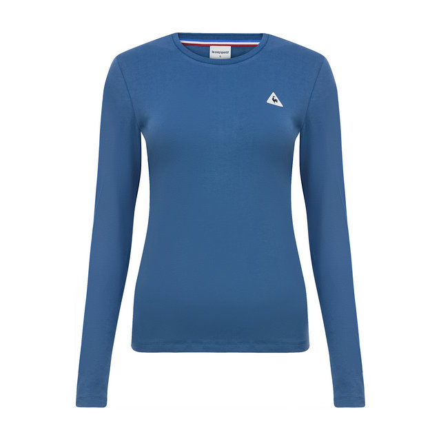 Le Coq Sportif T-Shirt Manches Longues Essentiels Femme Bleu