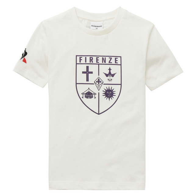 Le Coq Sportif T-shirt Fiorentina Fanwear Enfant Garçon Blanc