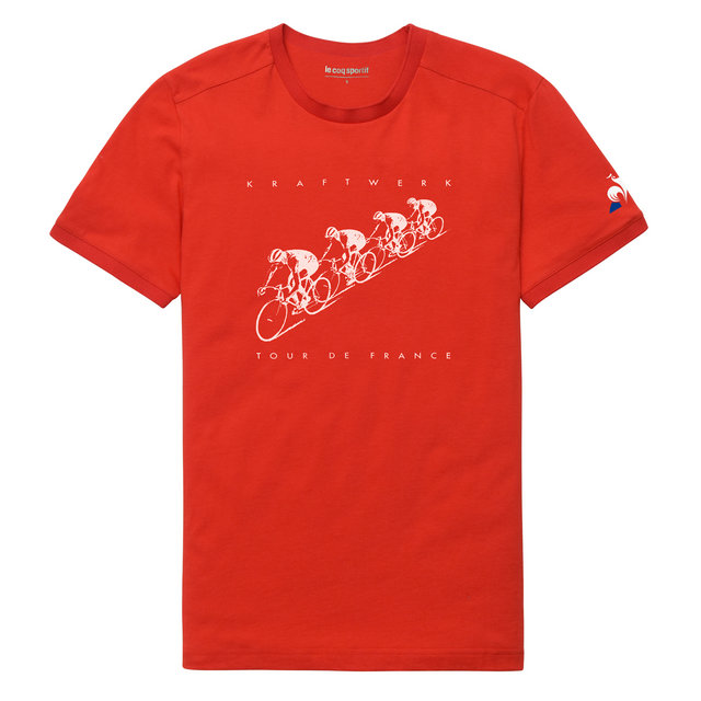 Le Coq Sportif T-shirt TDF 2017 Fanwear N°2 Homme Rouge