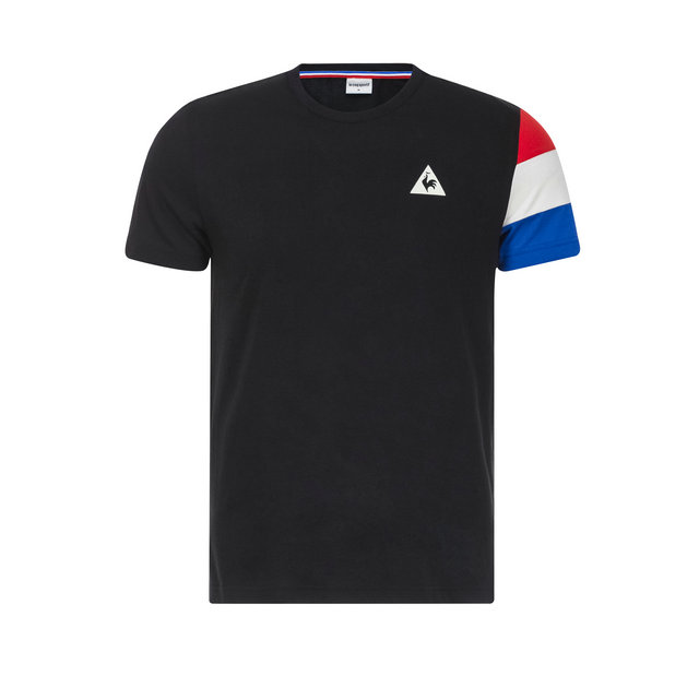 Le Coq Sportif T-shirt Tricolore Homme Noir
