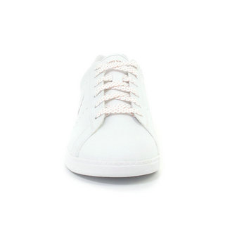 Chaussures Le Coq Sportif Courtone Gs S Lea/Metallic Fille Blanc Rose