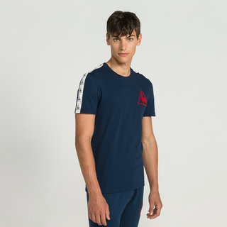 Le Coq Sportif T-shirt Tricolore Football Homme Bleu