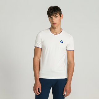 Le Coq Sportif T-shirt Tricolore Homme Blanc