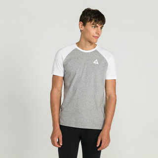 Le Coq Sportif T-shirt Essentiels n°2 Homme Gris Blanc