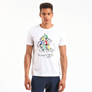 Le Coq Sportif T-shirt TDF 2017 Fanwear N°5 Homme Blanc