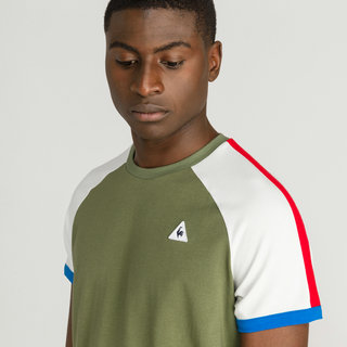 Le Coq Sportif T-shirt Tricolore Homme Vert