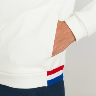 Le Coq Sportif Sweat zippé Tricolore Homme Blanc